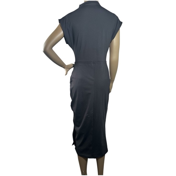 New York & Company Black Mock Neck Turtleneck Dress Size Medium - Picture 6 of 8